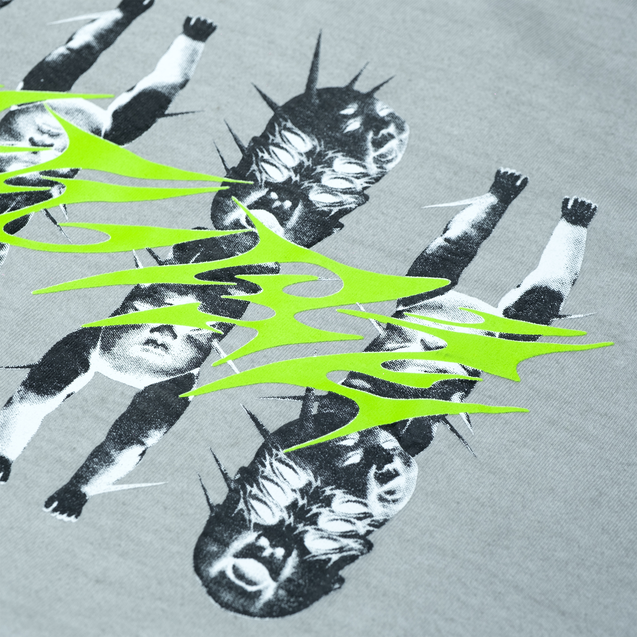 GRIM TOYS T-Shirt [Grey Pigment Dyed]
