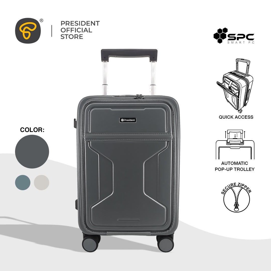 Tas Koper President Luggage Hard Case HEXA V3 - 20 inch (Cabin)