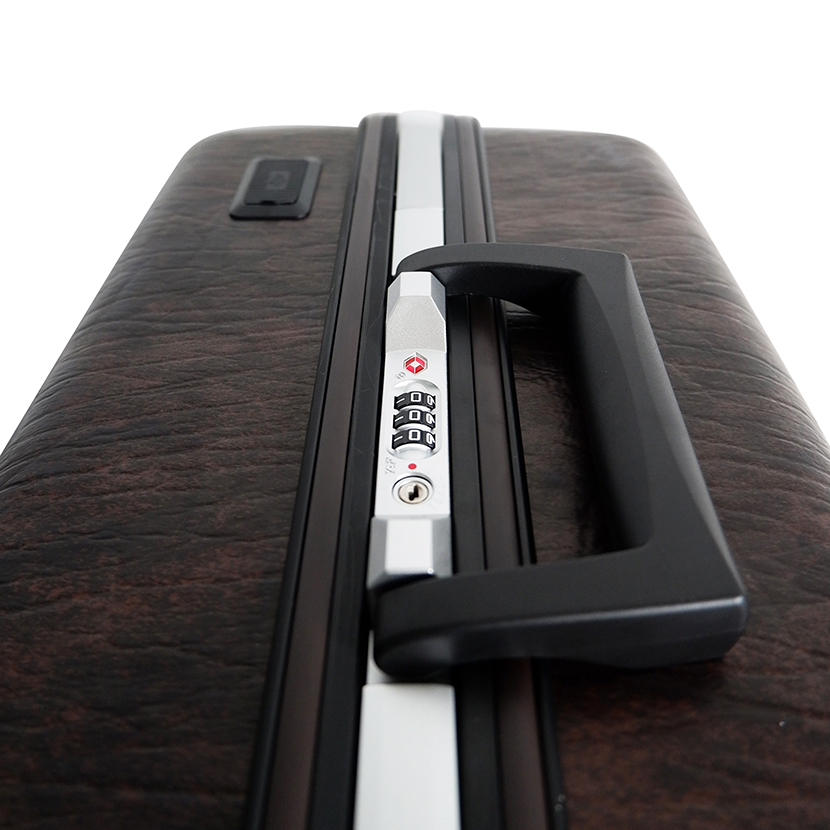 Tas Koper President Luggage Trolley Case Lether Emboss 5304 - 20 inch Limited