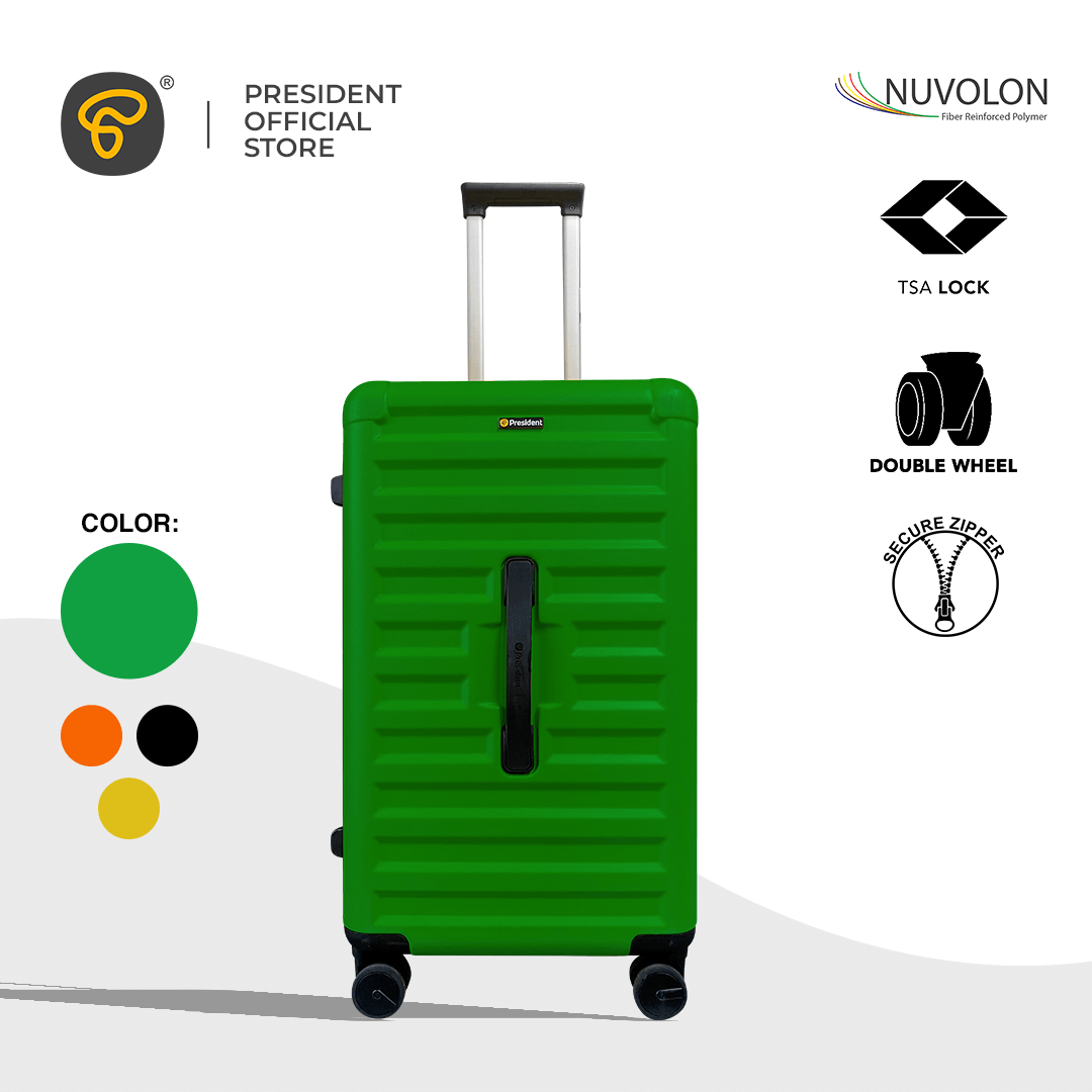 Tas Koper President Luggage Trunk Koper Warna Cerah - PAE 183 - 24inch (Medium)