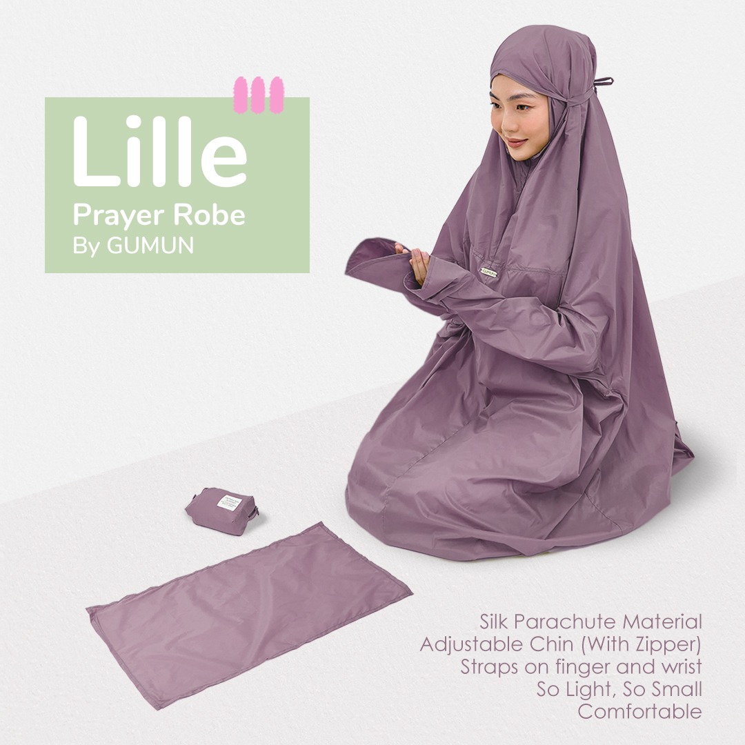 LILLE Prayer Robe — Mukena Travel Portable, Adem & Ringkas