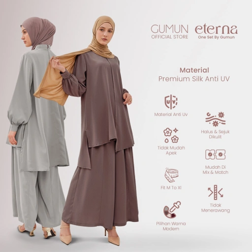 Image of Eterna Dress - One Set Tunik & Kulot Premium Anti UV Dress