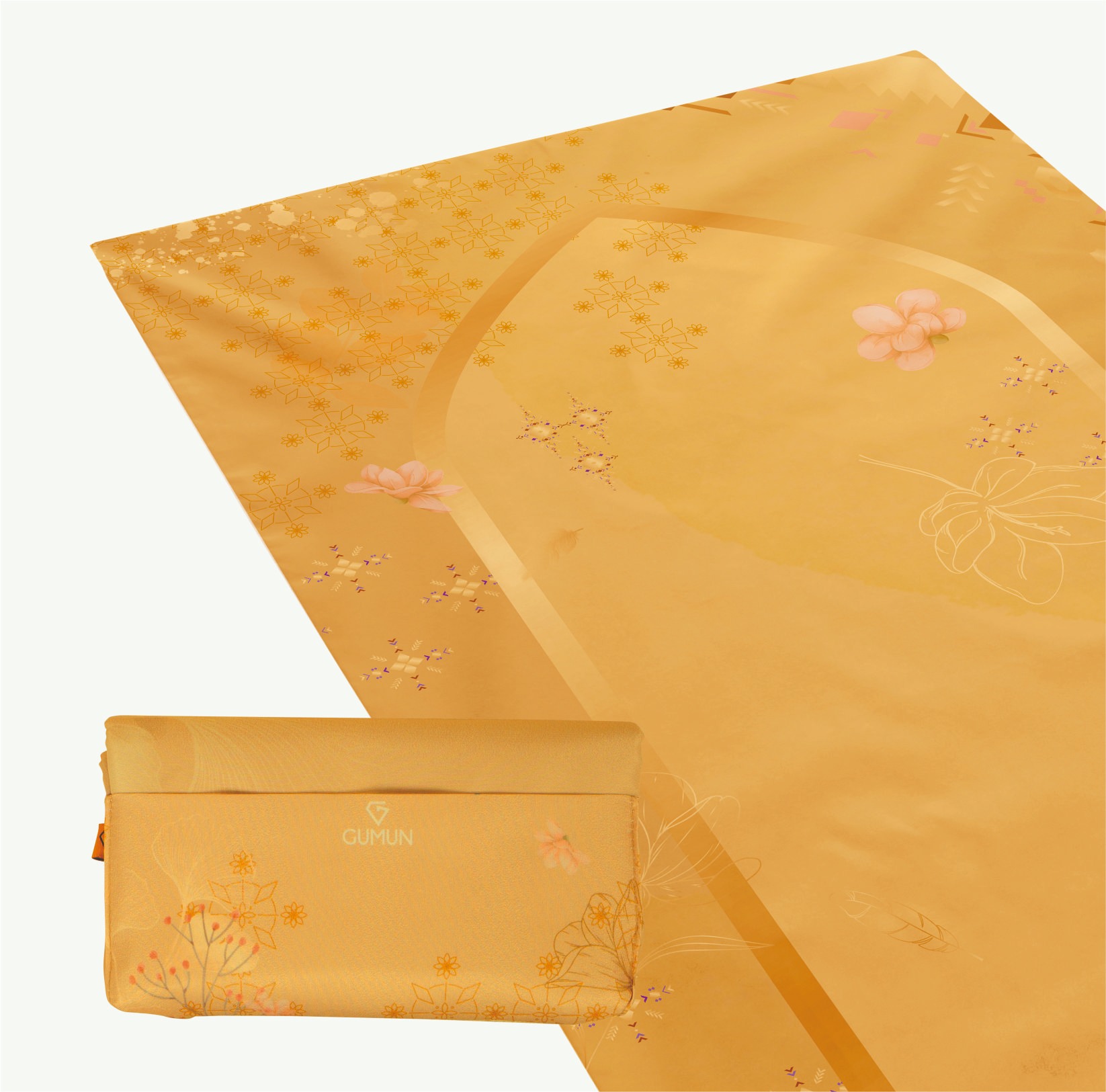 Sajadah Travel GUMUN Big Size Golden Bloom