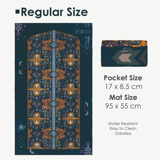 Image of Gumun Sajadah Travel Reg Size - Moroccan Blue