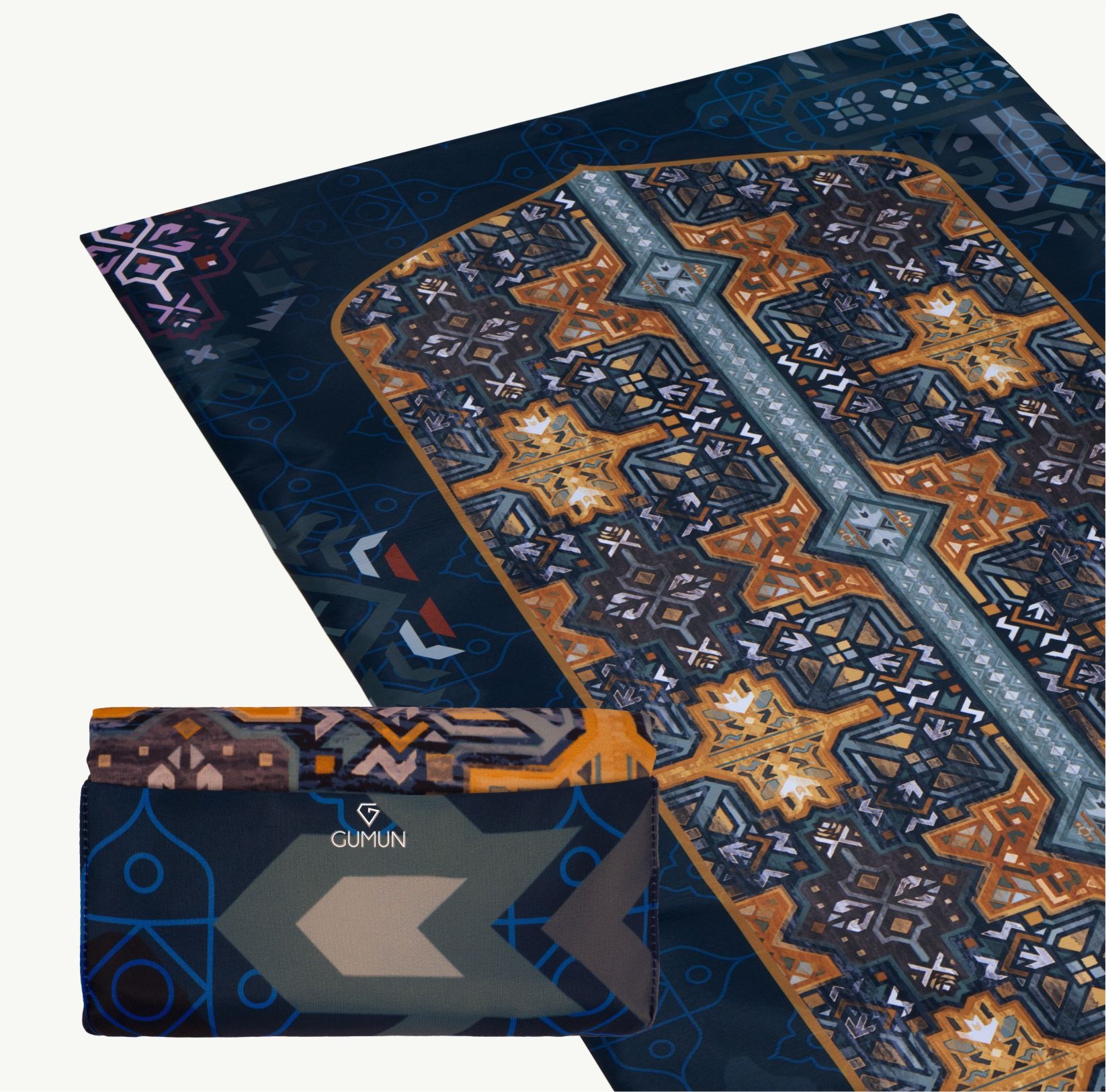 Sajadah Travel GUMUN Big Size Moroccan Blue