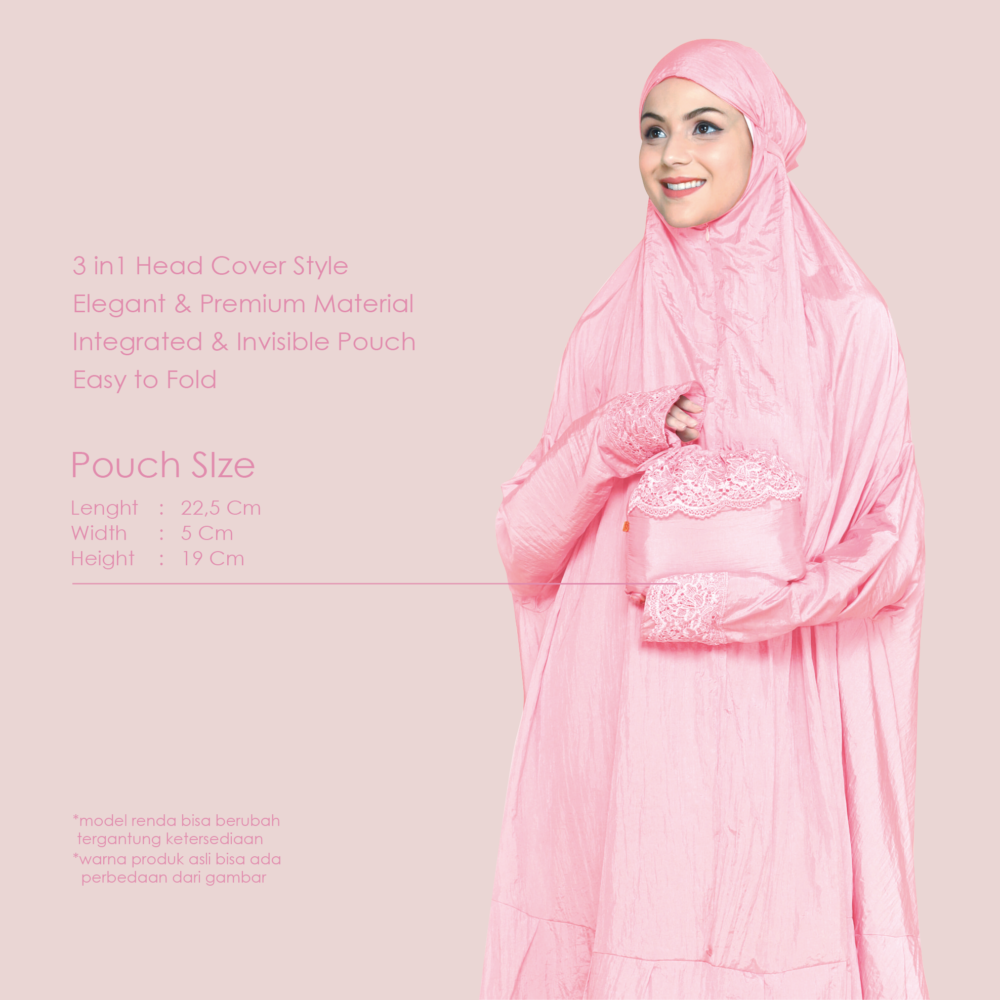 Prayer Robe Safar by Gumun - Pink Opal