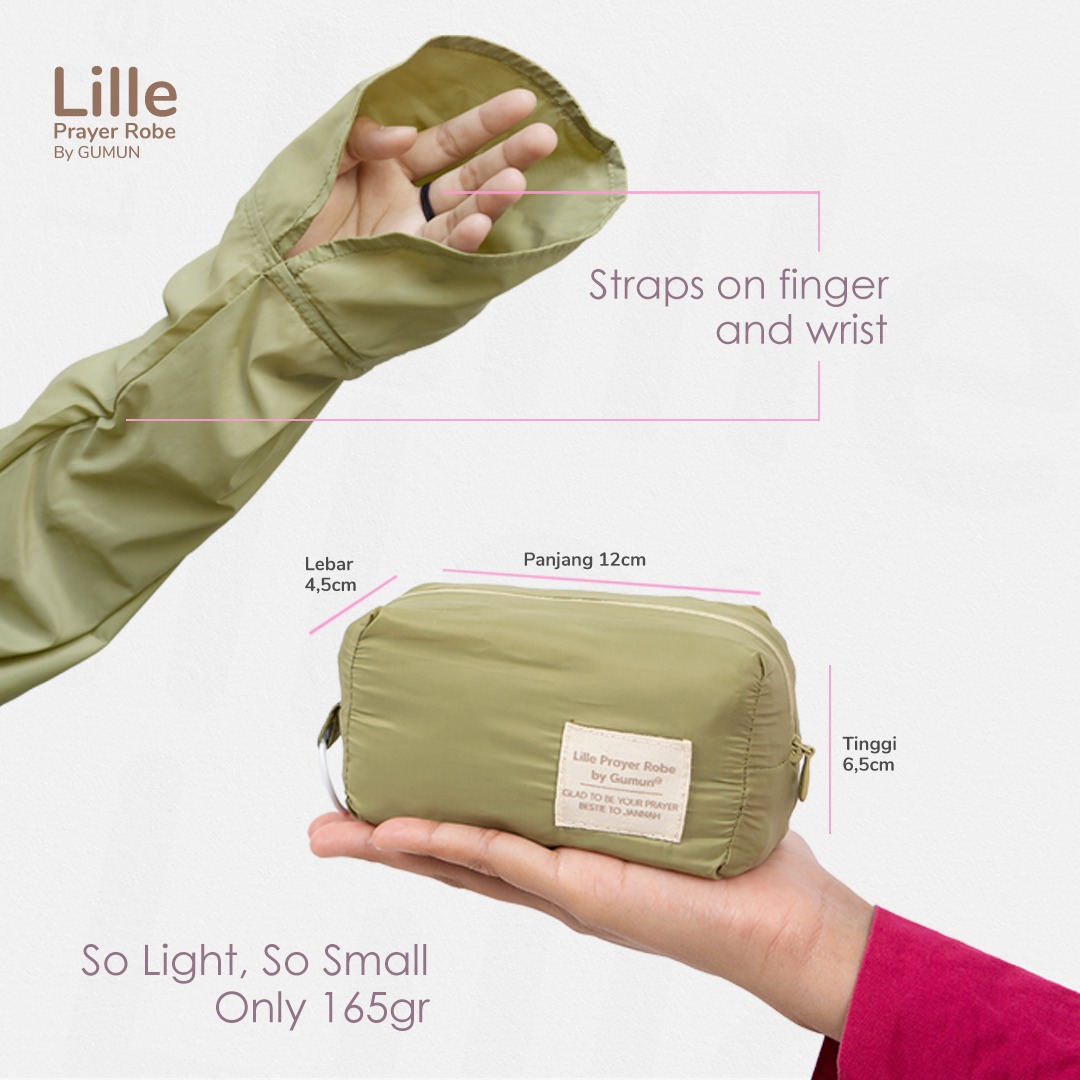 LILLE Prayer Robe — Mukena Travel Portable, Adem & Ringkas