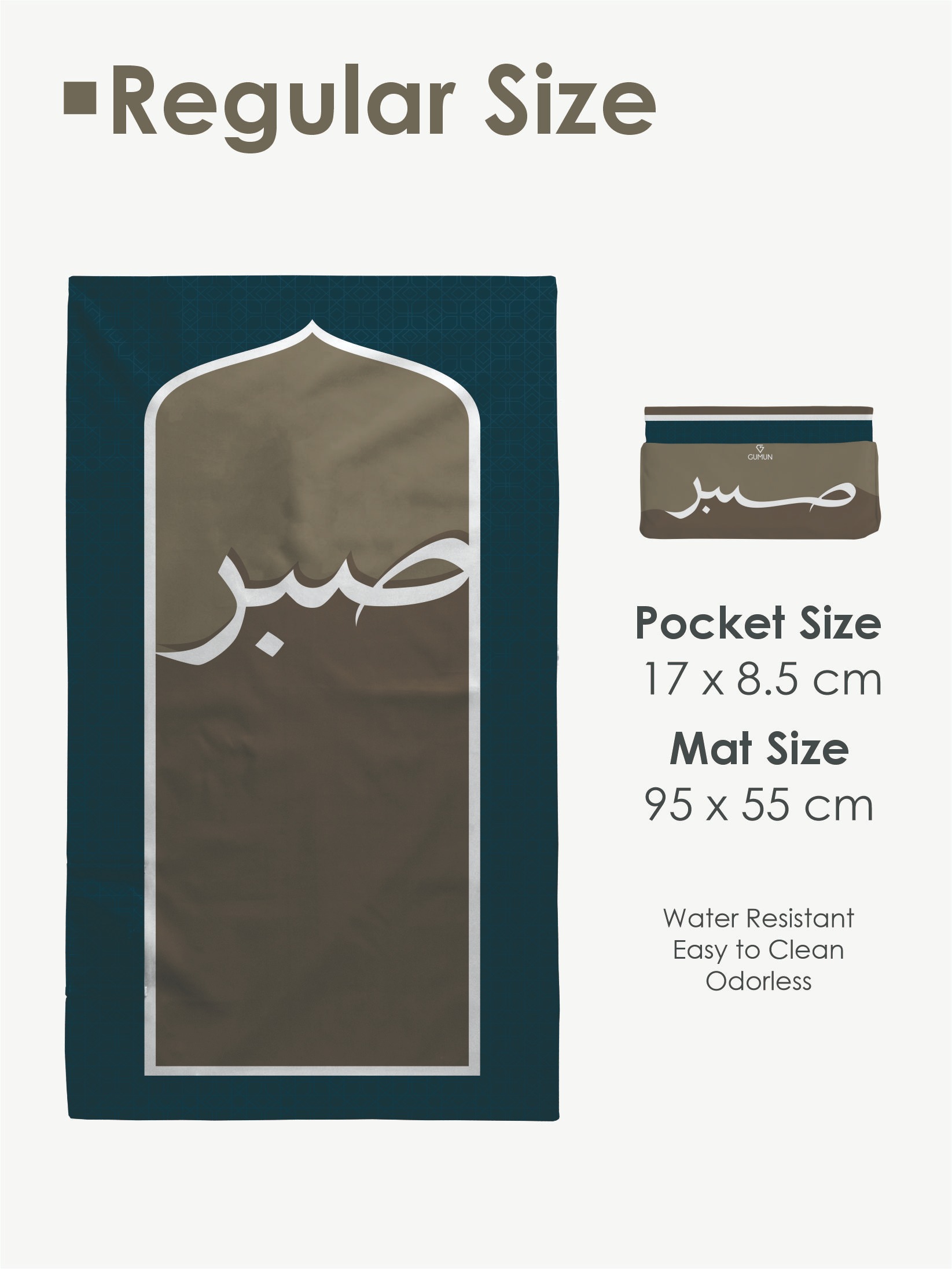 Gumun Sajadah Travel Reg Size - QALBU Series