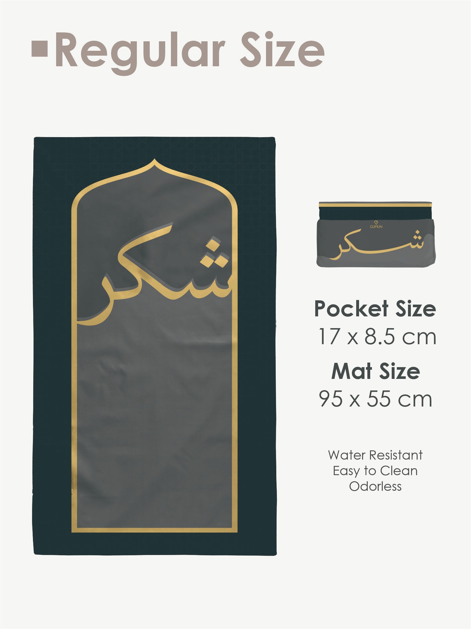 Gumun Sajadah Travel Reg Size - QALBU Series