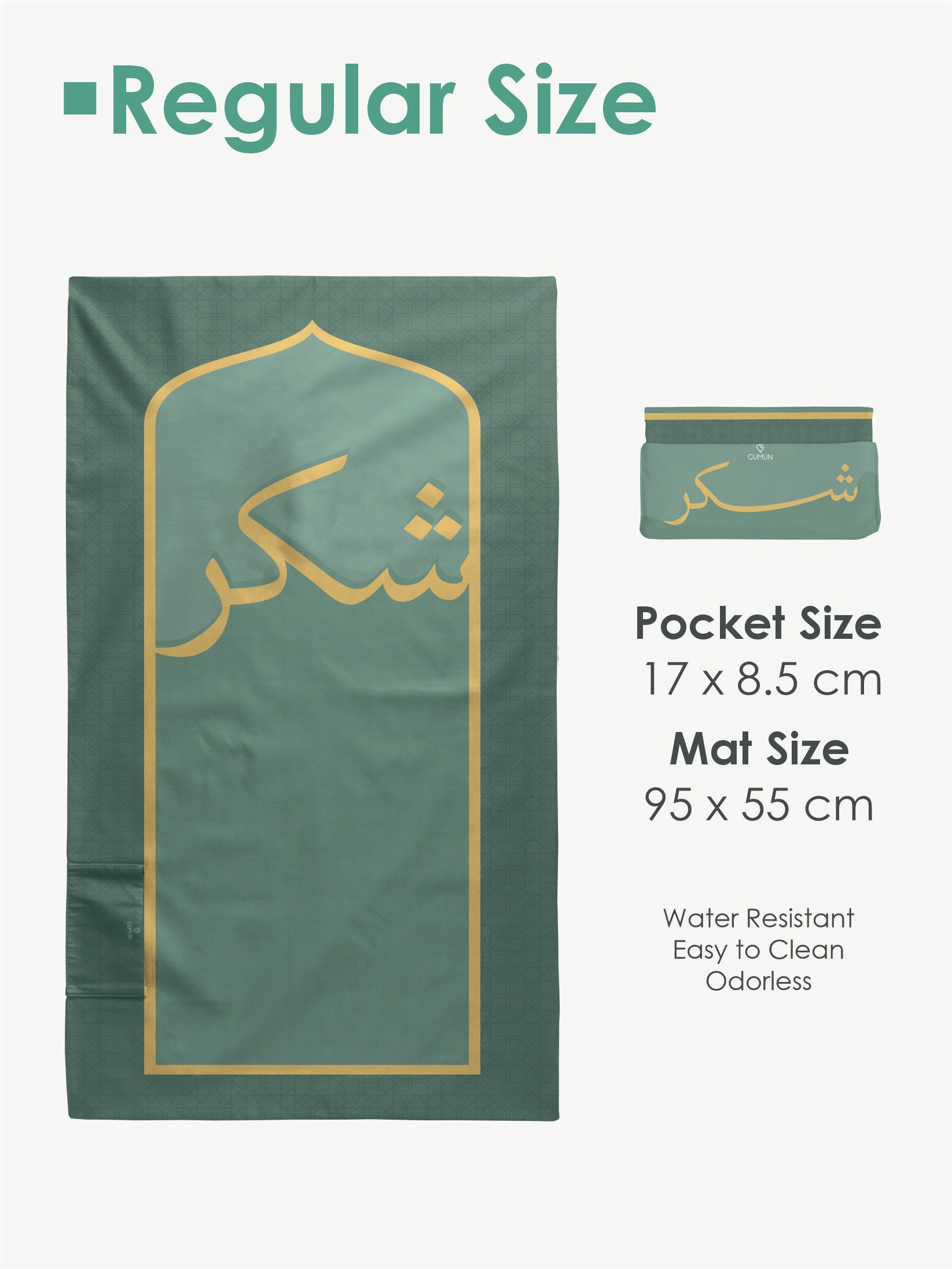 Gumun Sajadah Travel Reg Size - QALBU Series