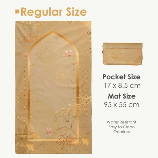 Gumun Sajadah Travel Reg Size - Silver Blossom