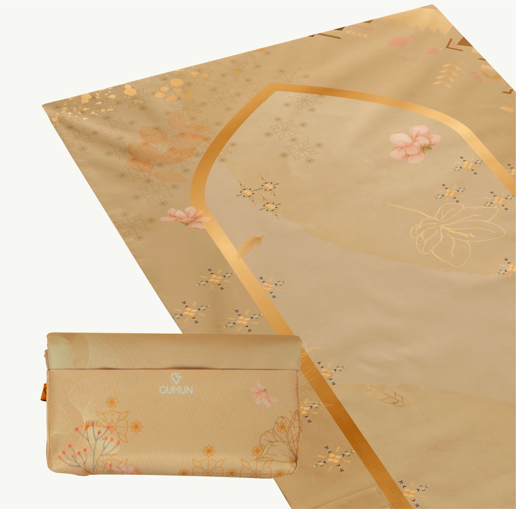 Gumun Sajadah Travel Reg Size - Silver Blossom