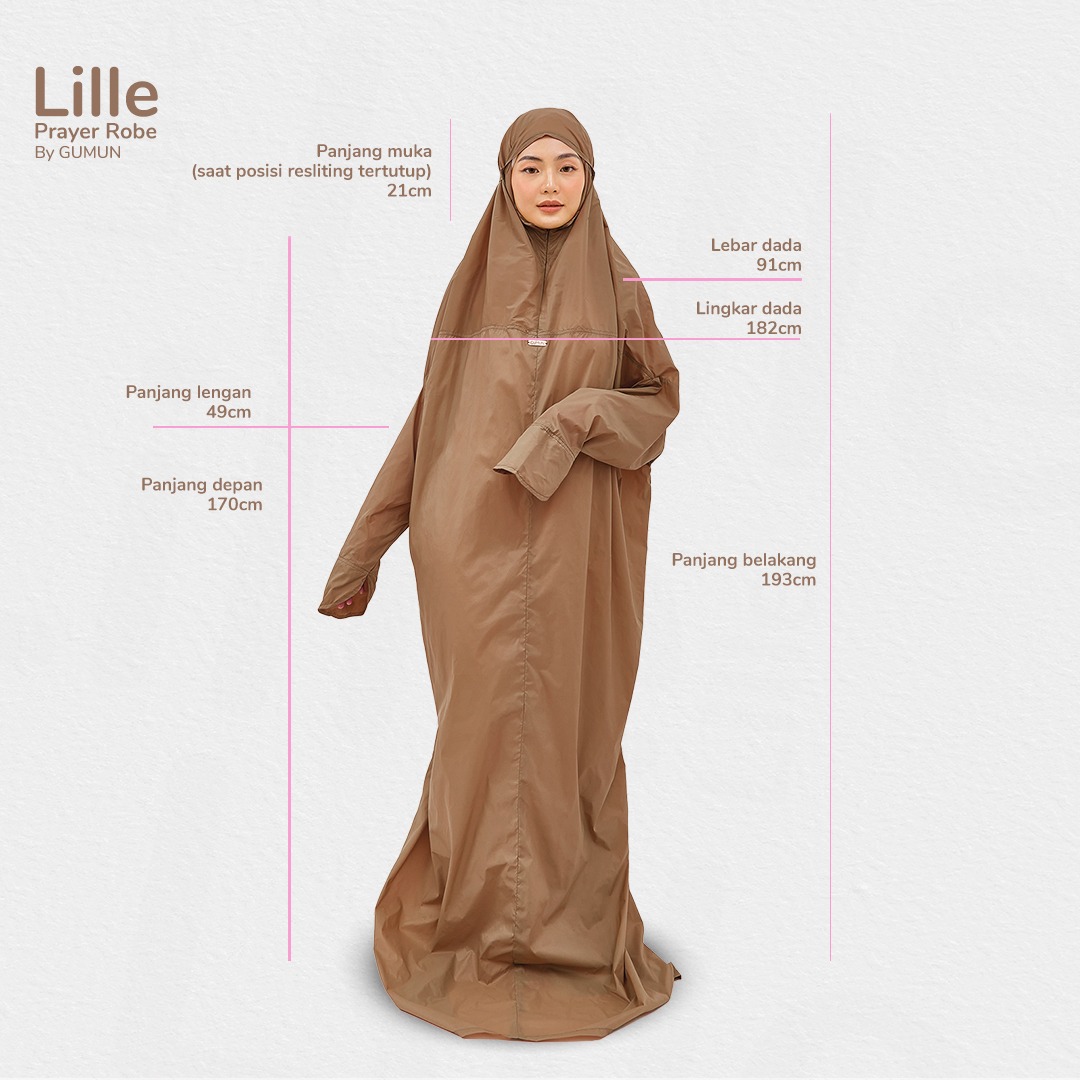 LILLE Prayer Robe — Mukena Travel Portable, Adem & Ringkas