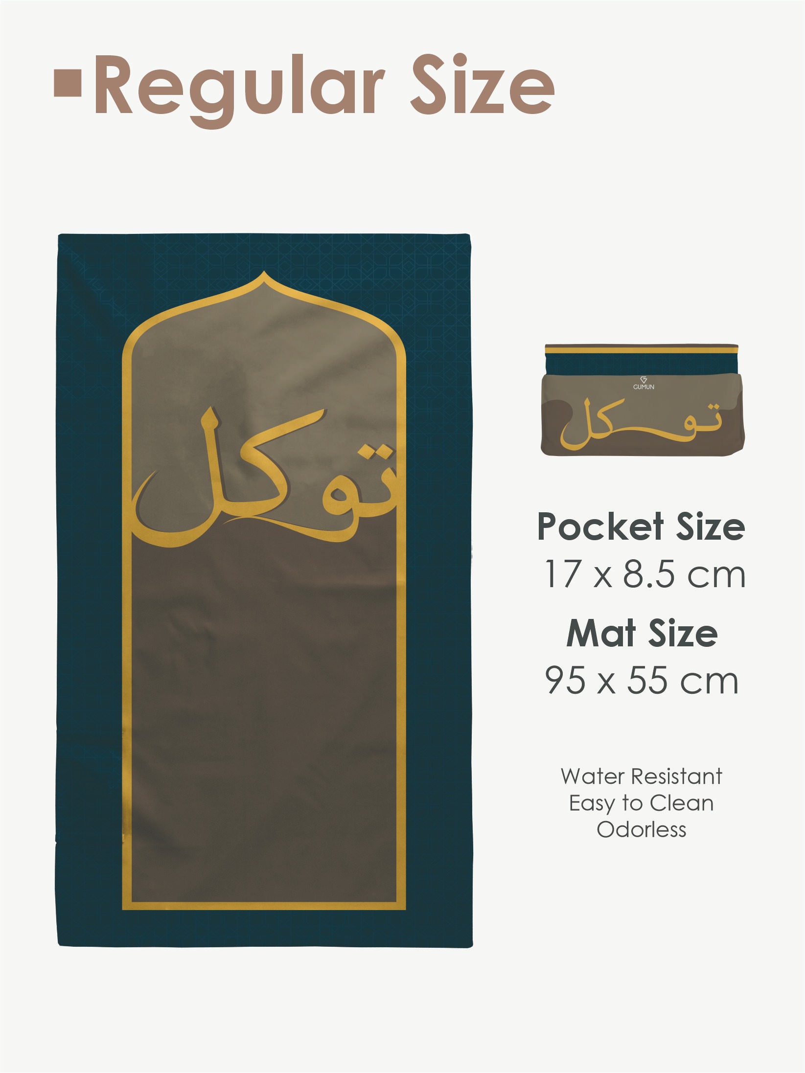 Gumun Sajadah Travel Reg Size - QALBU Series