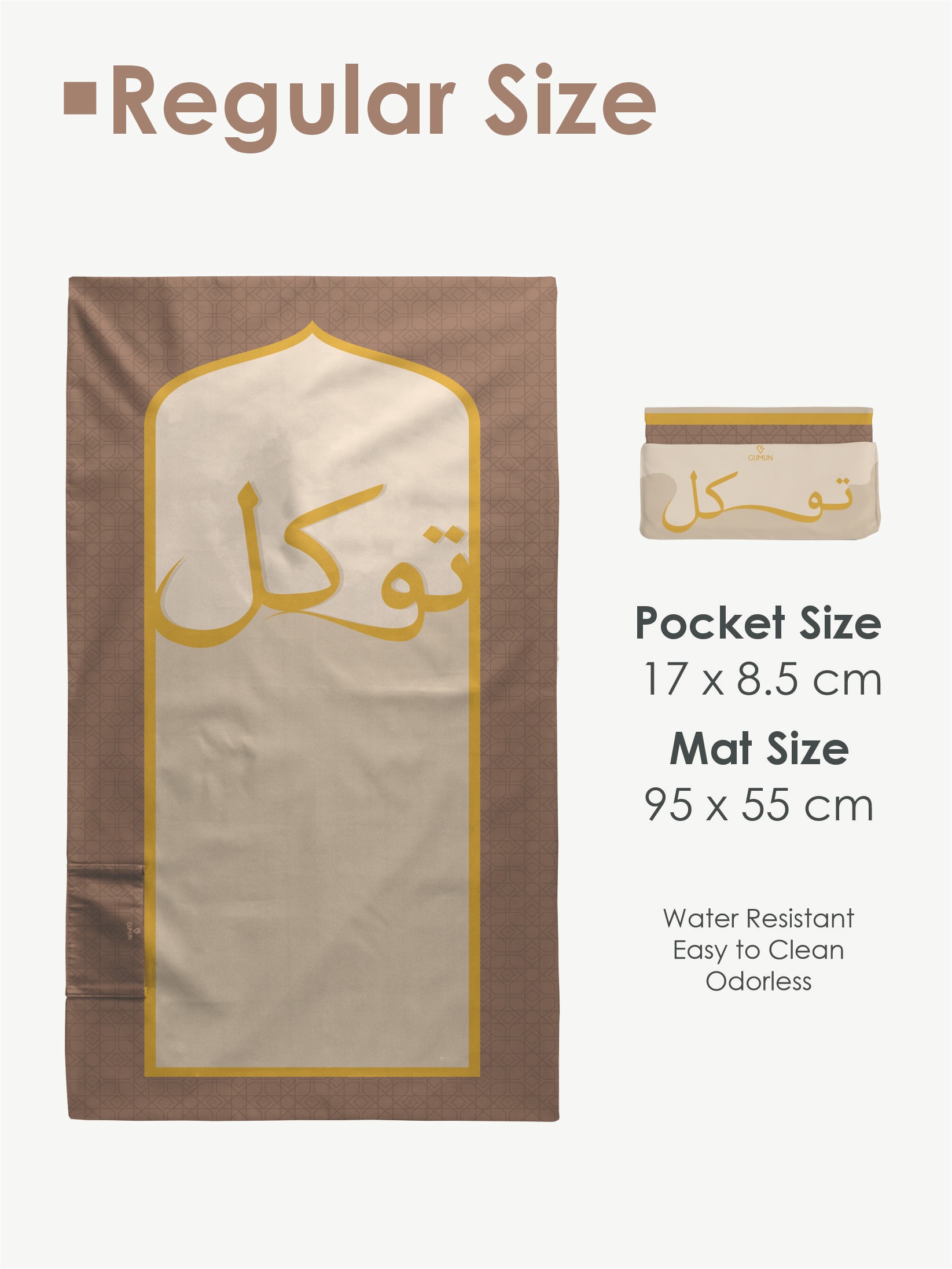 Gumun Sajadah Travel Reg Size - QALBU Series