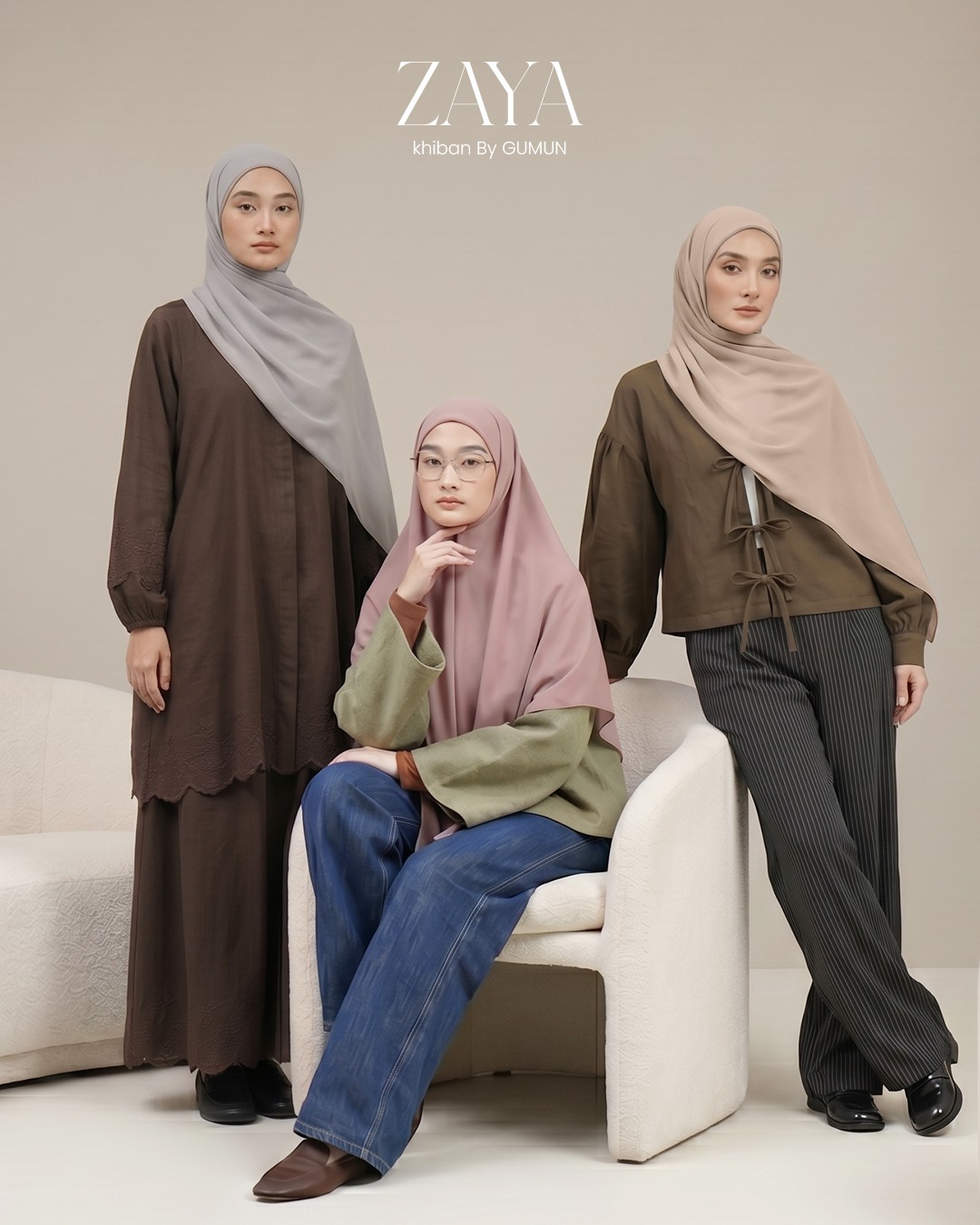 Zaya - Instan Khimar Bandana by GUMUN / Khimar Instan