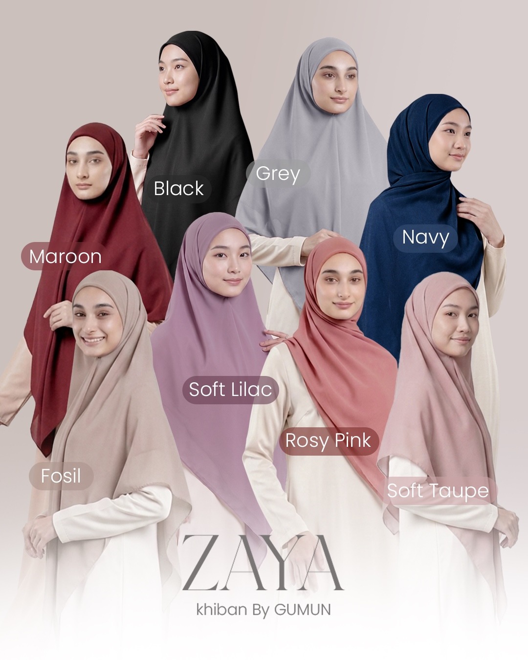 Zaya - Instan Khimar Bandana by GUMUN / Khimar Instan