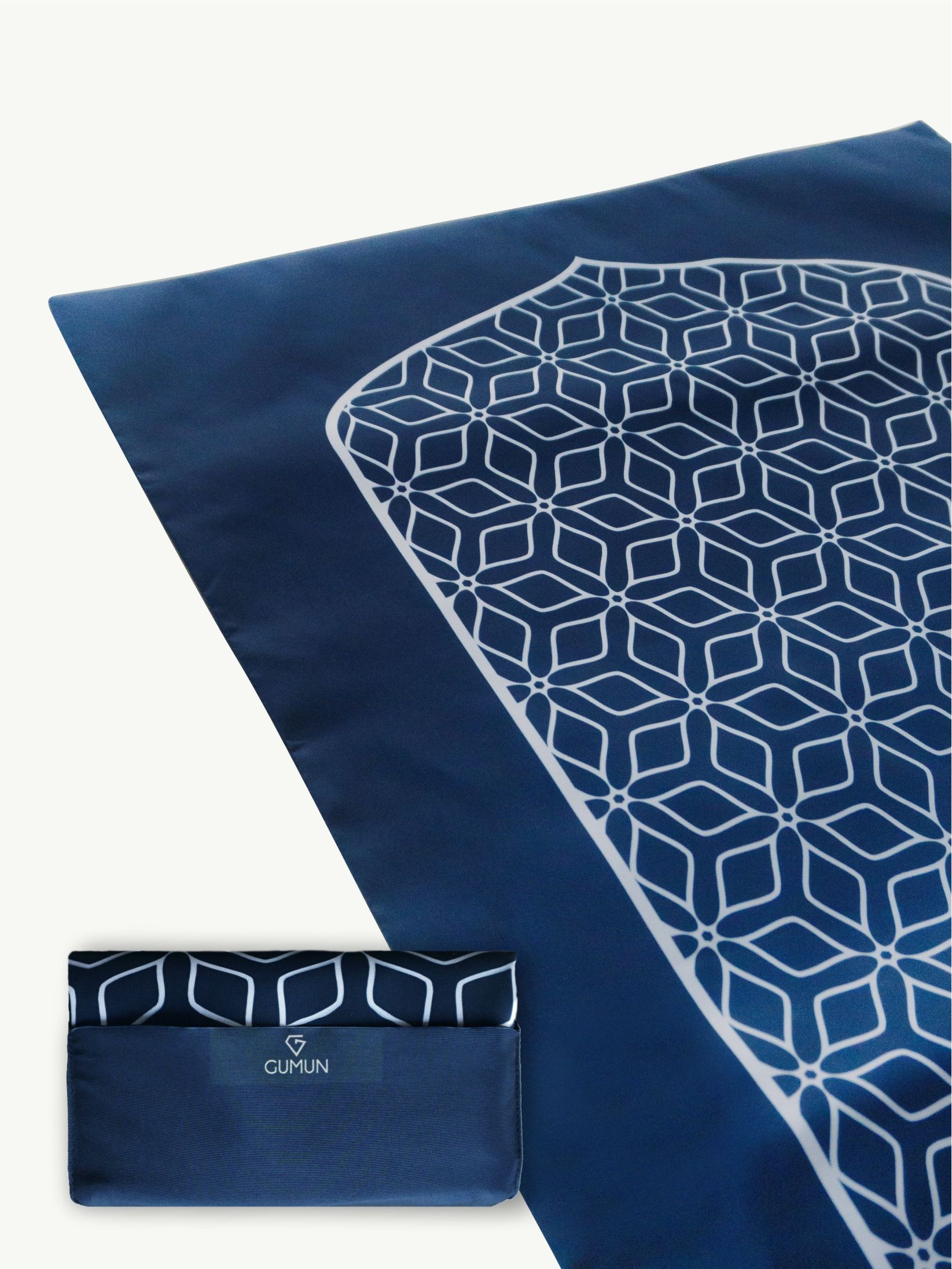 Gumun Sajadah Travel Reg Size - Blue Pattern