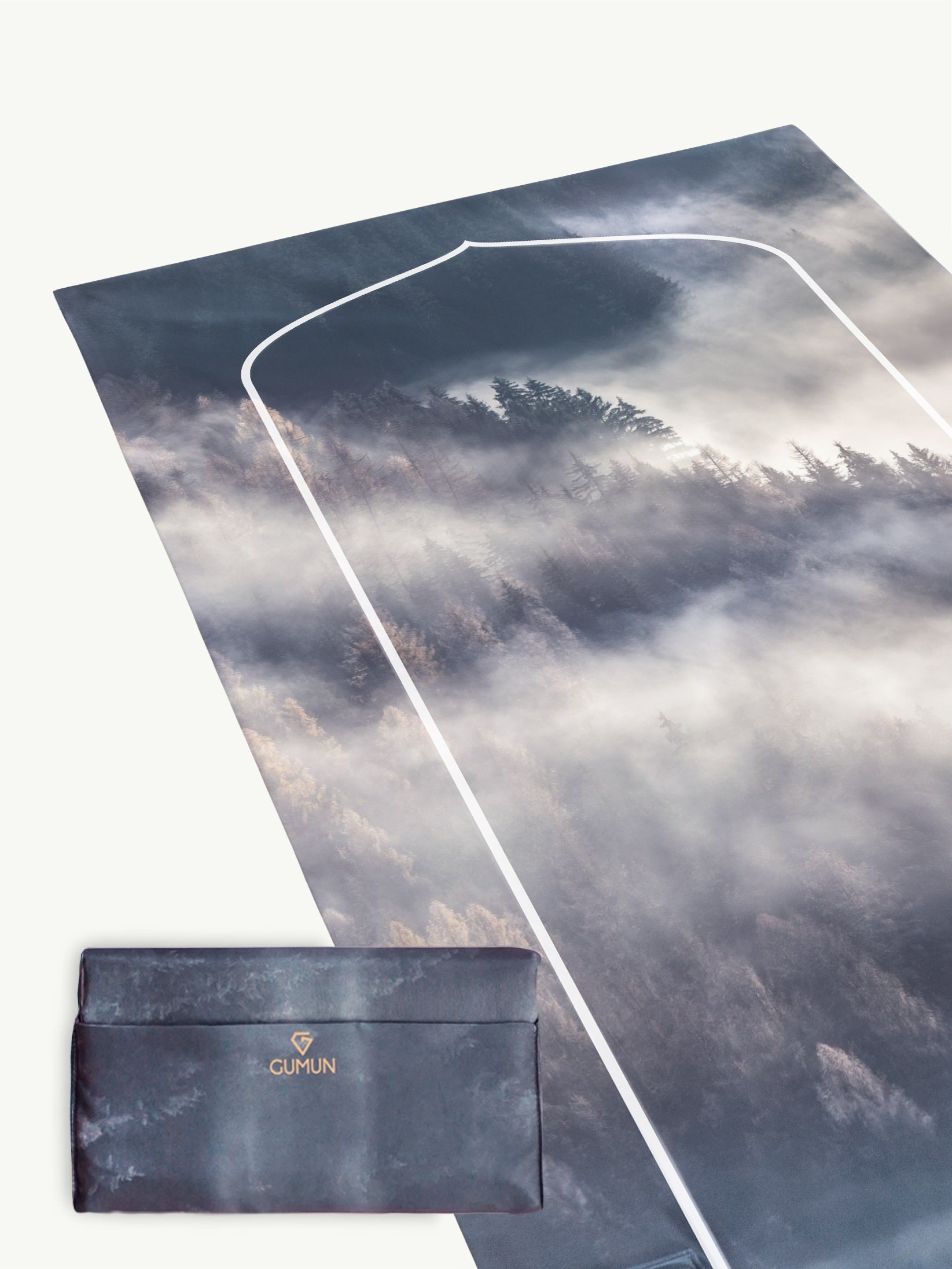 Gumun Sajadah Travel Reg Size - Nature Grey