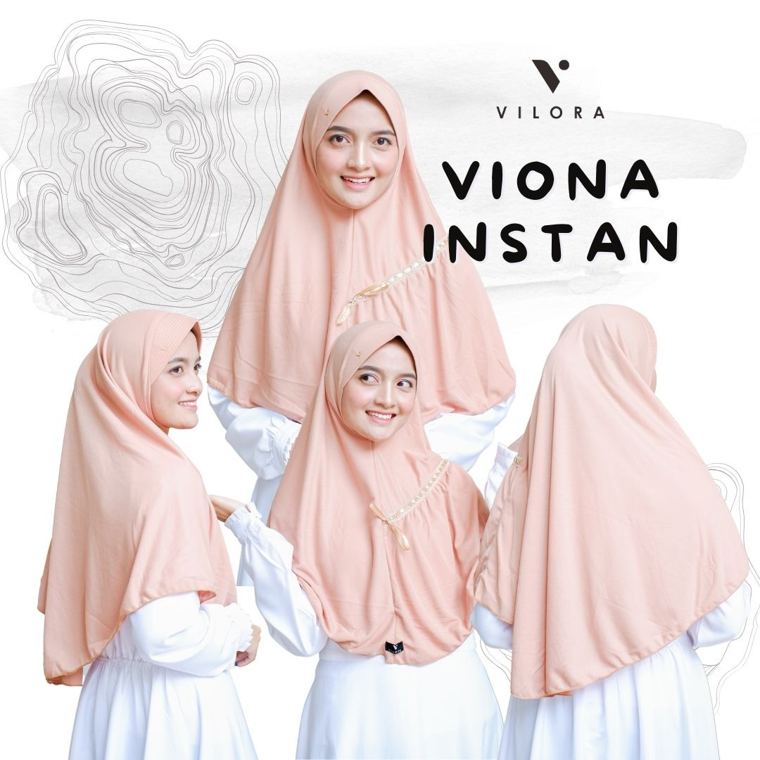 Viona Instan Kerudung Sekolah Serut Depan Vilora