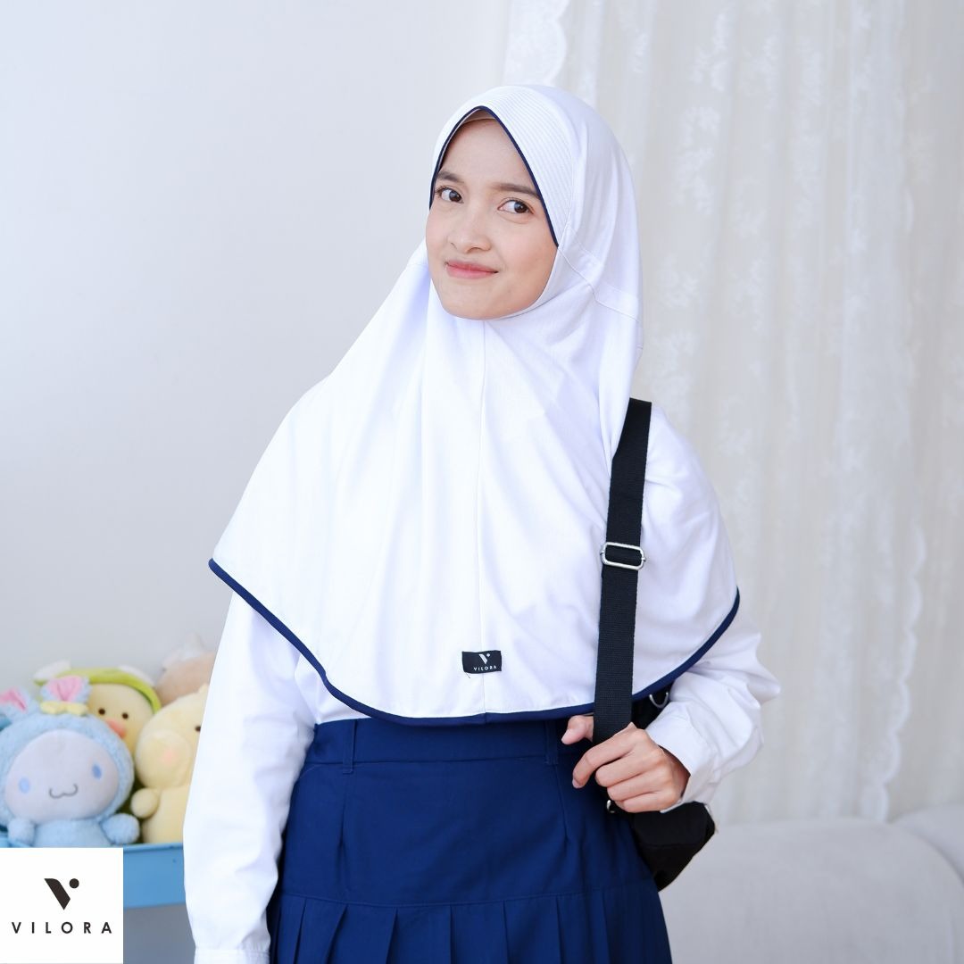 vilora - viviline jilbab sekolah premium streap