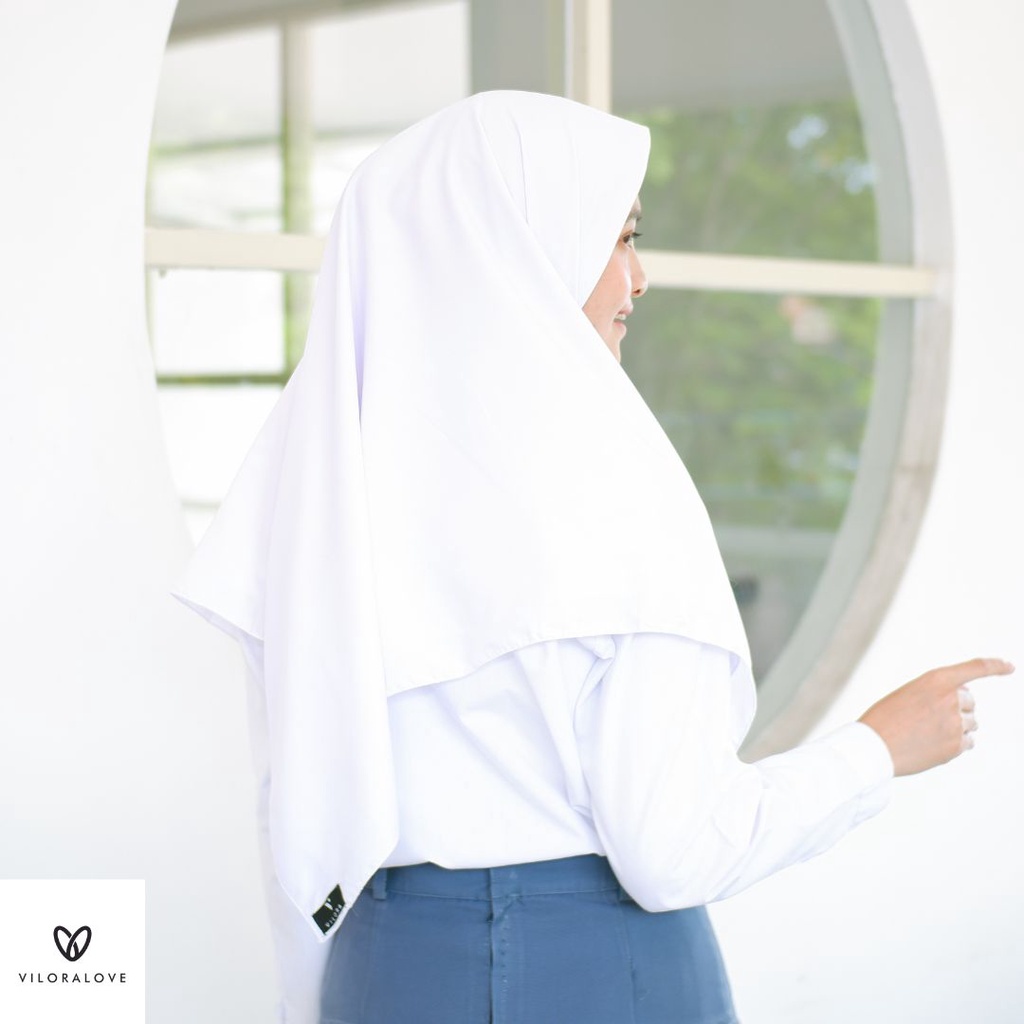 VILORA KERUDUNG JILBAB SEGI EMPAT SEKOLAH SUPERPOLINO PREMIUM 120x120