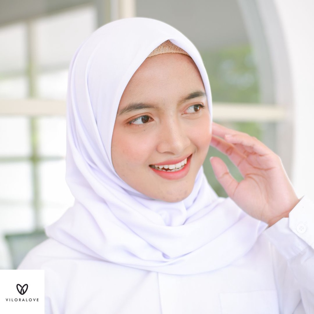 VILORA KERUDUNG JILBAB SEGI EMPAT SEKOLAH SUPERPOLINO PREMIUM 120x120