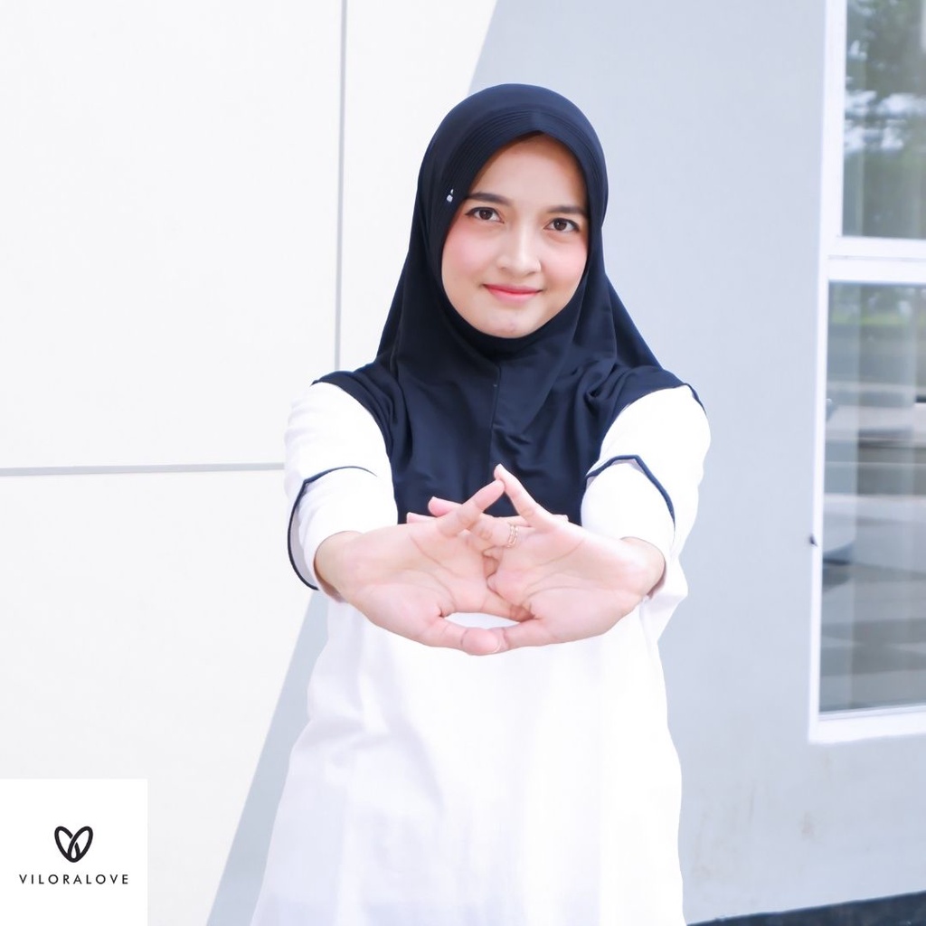 VILORALOVE SPORT VOLI KERUDUNG JILBAB BERGO JERSEY PREMIUM