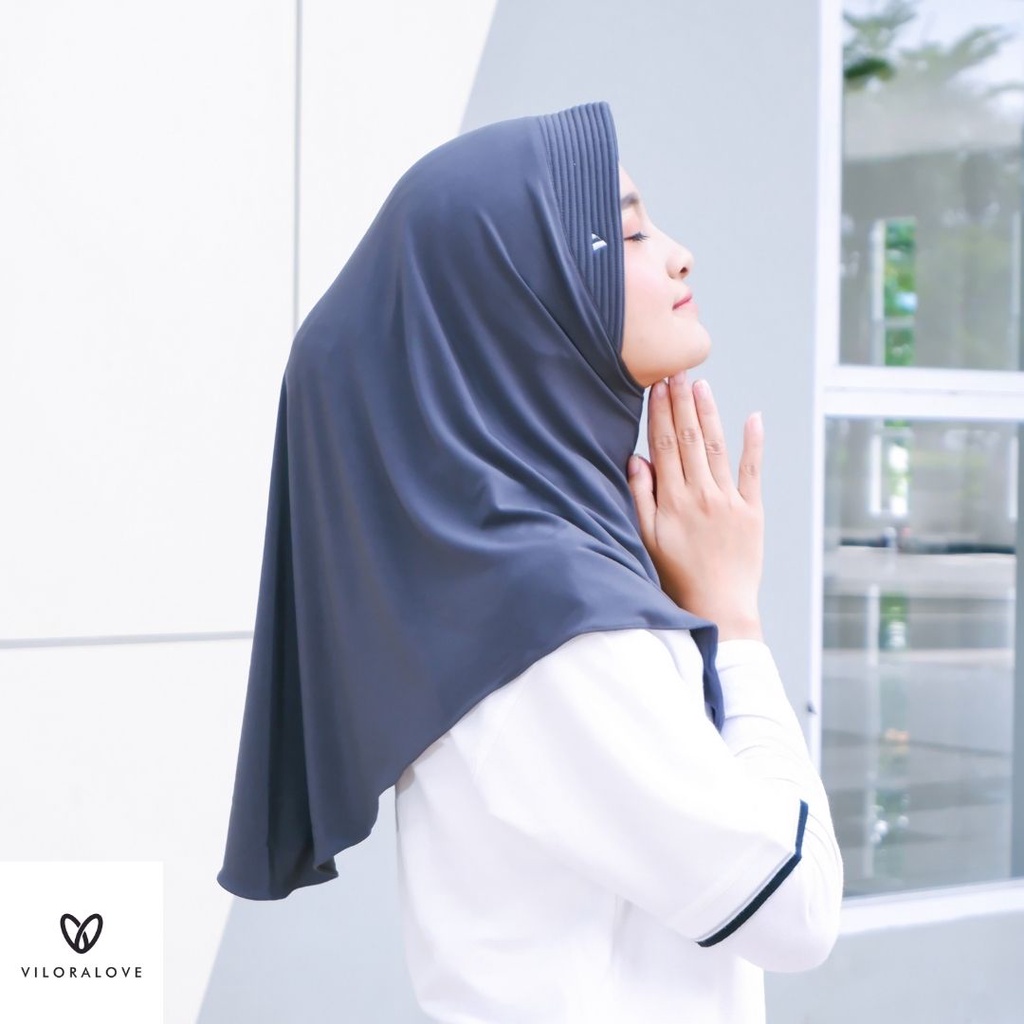 VILORALOVE SPORT VOLI KERUDUNG JILBAB BERGO JERSEY PREMIUM