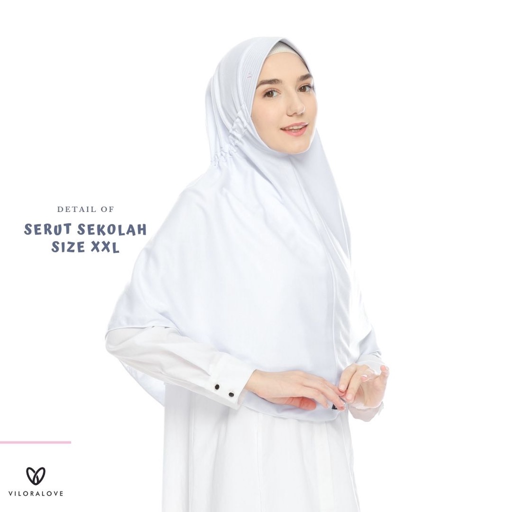 Vilora - Kerudung Sekolah Serut 1 (Kerudung Instan)