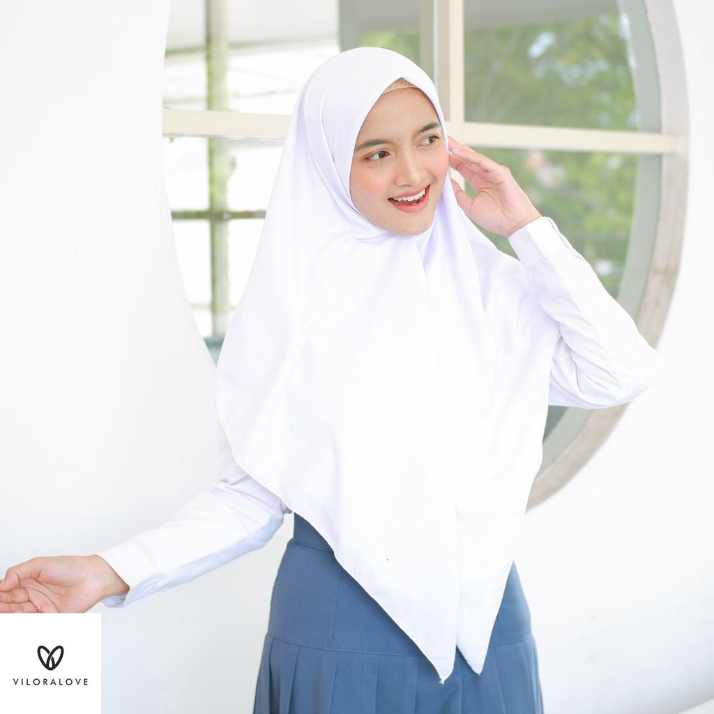 VILORA KERUDUNG JILBAB SEGI EMPAT SEKOLAH SUPERPOLINO PREMIUM 120x120