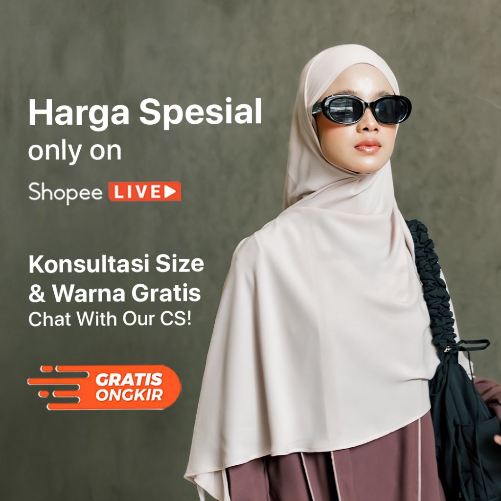 JILBRAVE Khafia Khiban Maheen Anti UV Hijab French Square Semi Instan Inner Bandana Adem Syar'i