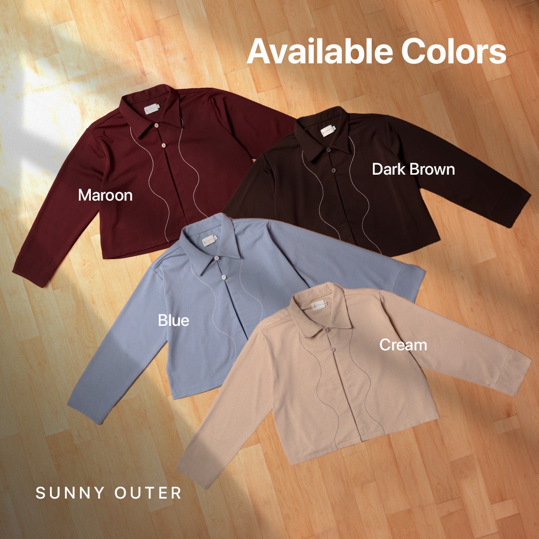JILBRAVE Sunny Outer Cropped Blazer Muslimah Boxy Cut Casual Semi Formal