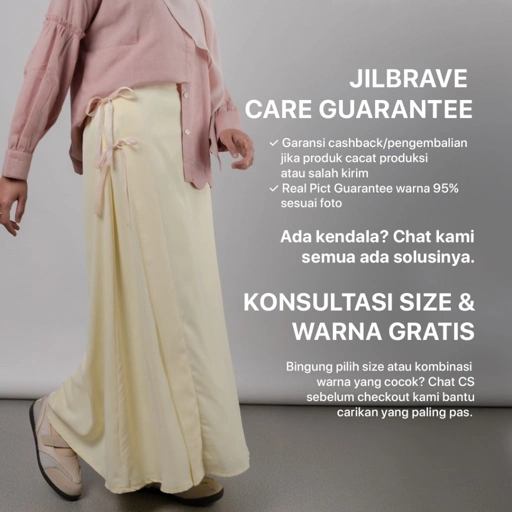 JILBRAVE Ashki Skirt Rok A Line Wrinkle Free Casual Formal Kerja Kampus