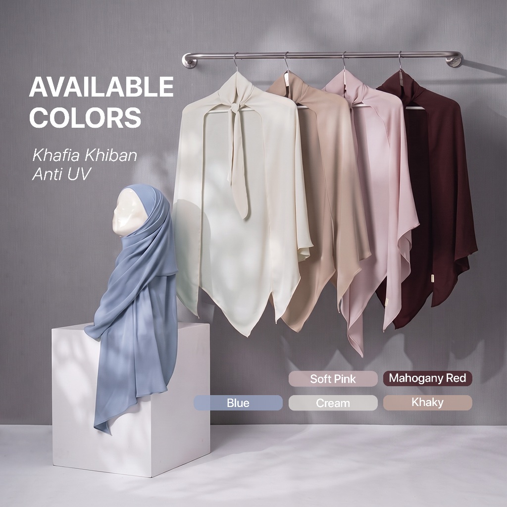 JILBRAVE Khafia Khiban Maheen Anti UV Hijab French Square Semi Instan Inner Bandana Adem Syar'i