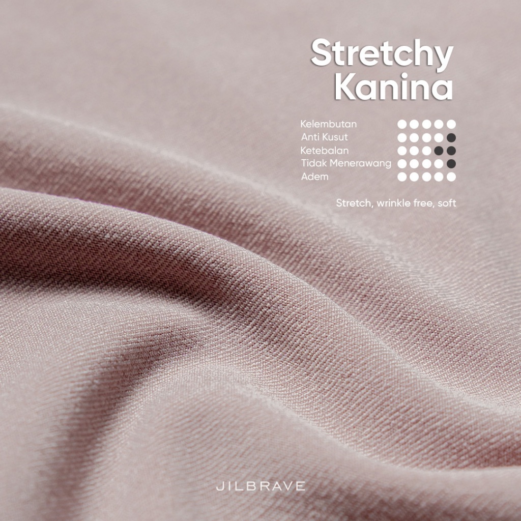 JILBRAVE Dania Instant Hijab Kerudung Bergo Oval Jersey Syar'i Curve Malay