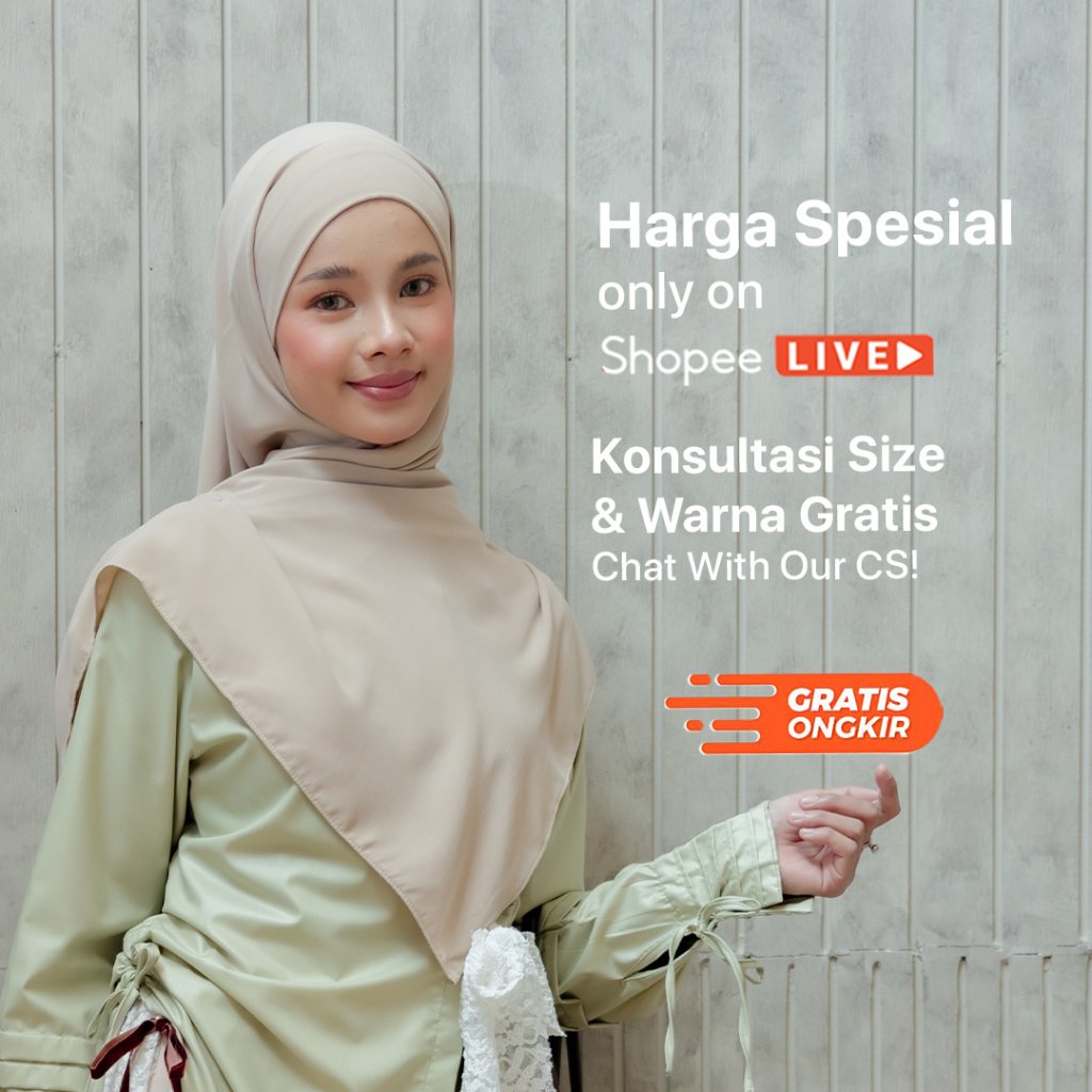 JILBRAVE Xavia Anti UV Hijab Pashmina Semi Instan Inner Bandana Adem