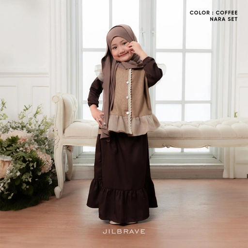 Image of Nara Set – Set Blouse Rok Anak Perempuan Sarimbit Denada Series