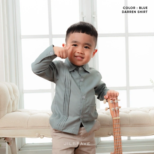 Image of Darren Shirt - Kemeja Anak Pria Sarimbit Denada Series
