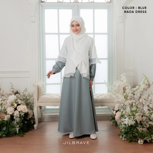 Image of Nada Dress - Dress Outer Feminine Elegant Sarimbit Denada Series