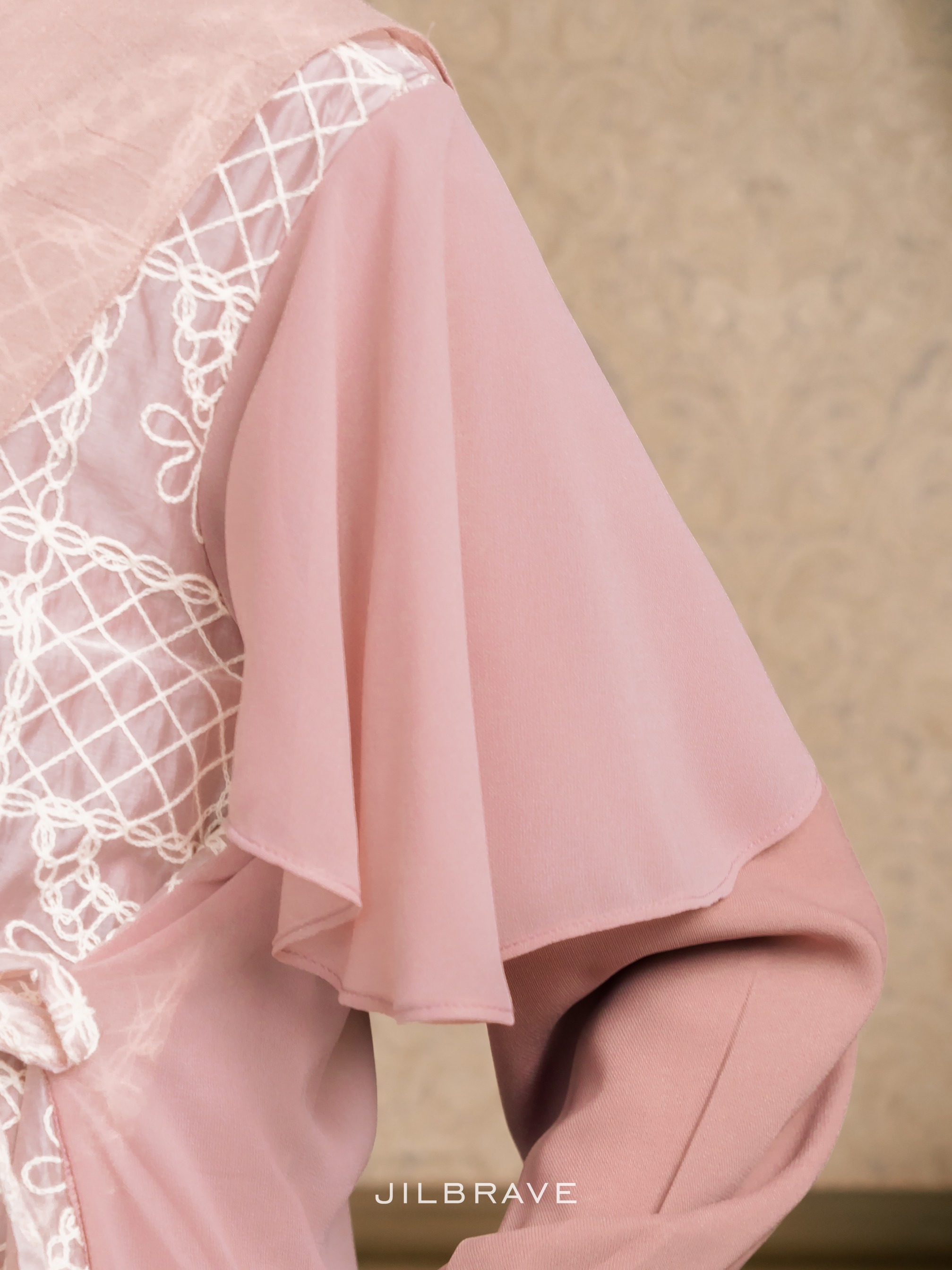 Keelia Dress Gamis Set Outer Kondangan Muslimah Feminine Elegant