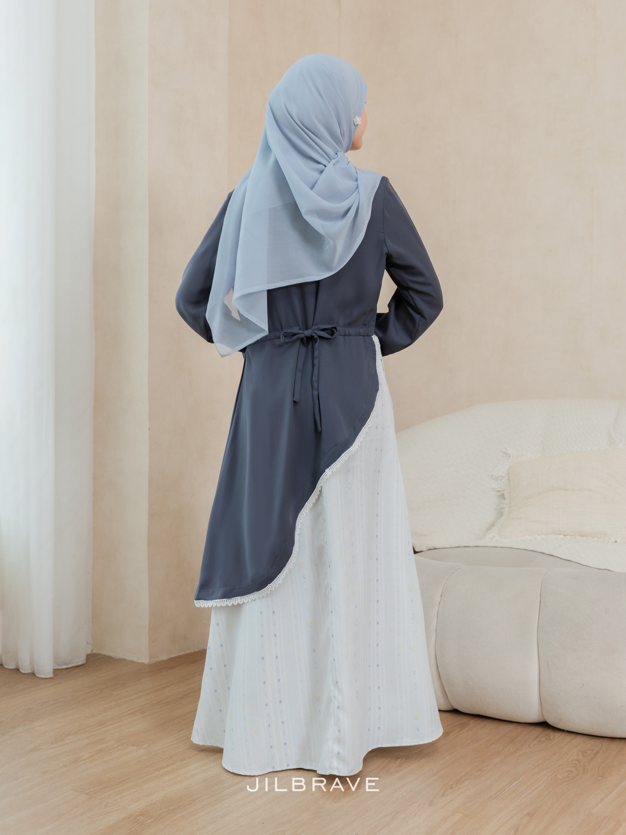 Nayara Dress Gamis Exclusive Pattern Feminine Chic