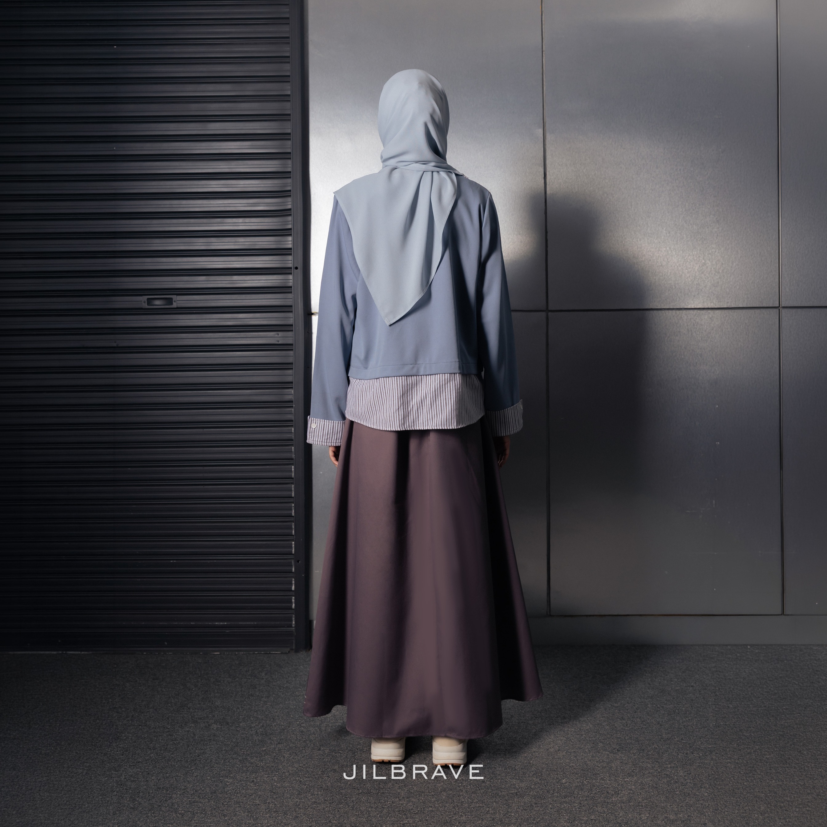 Elanie Dress 2 in 1 Set Outer Cardigan Gamis Wanita Casual Daily