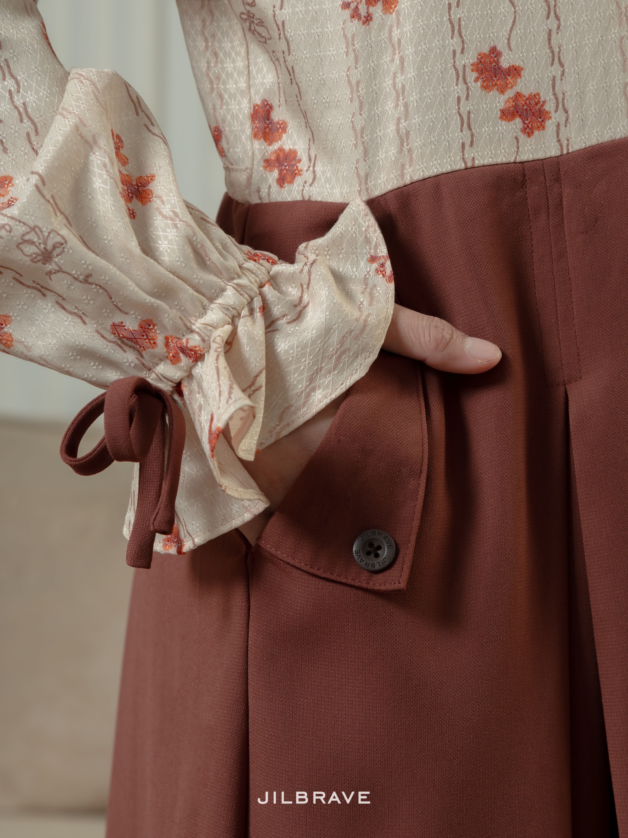 Jenna Dress Gamis Wanita 4 in 1 Look Motif TENCEL™ Premium