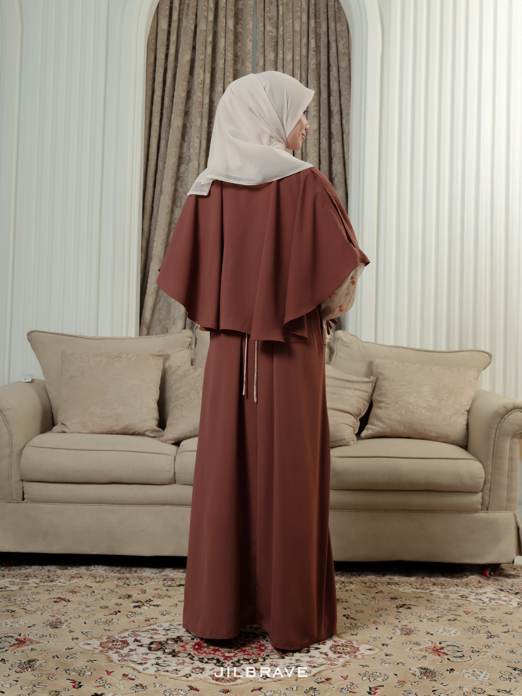 Jenna Dress Gamis Wanita 4 in 1 Look Motif TENCEL™ Premium