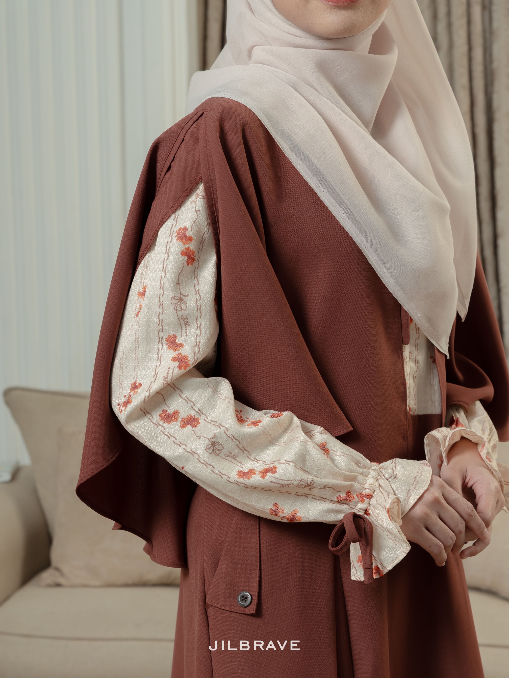 Jenna Dress Gamis Wanita 4 in 1 Look Motif TENCEL™ Premium