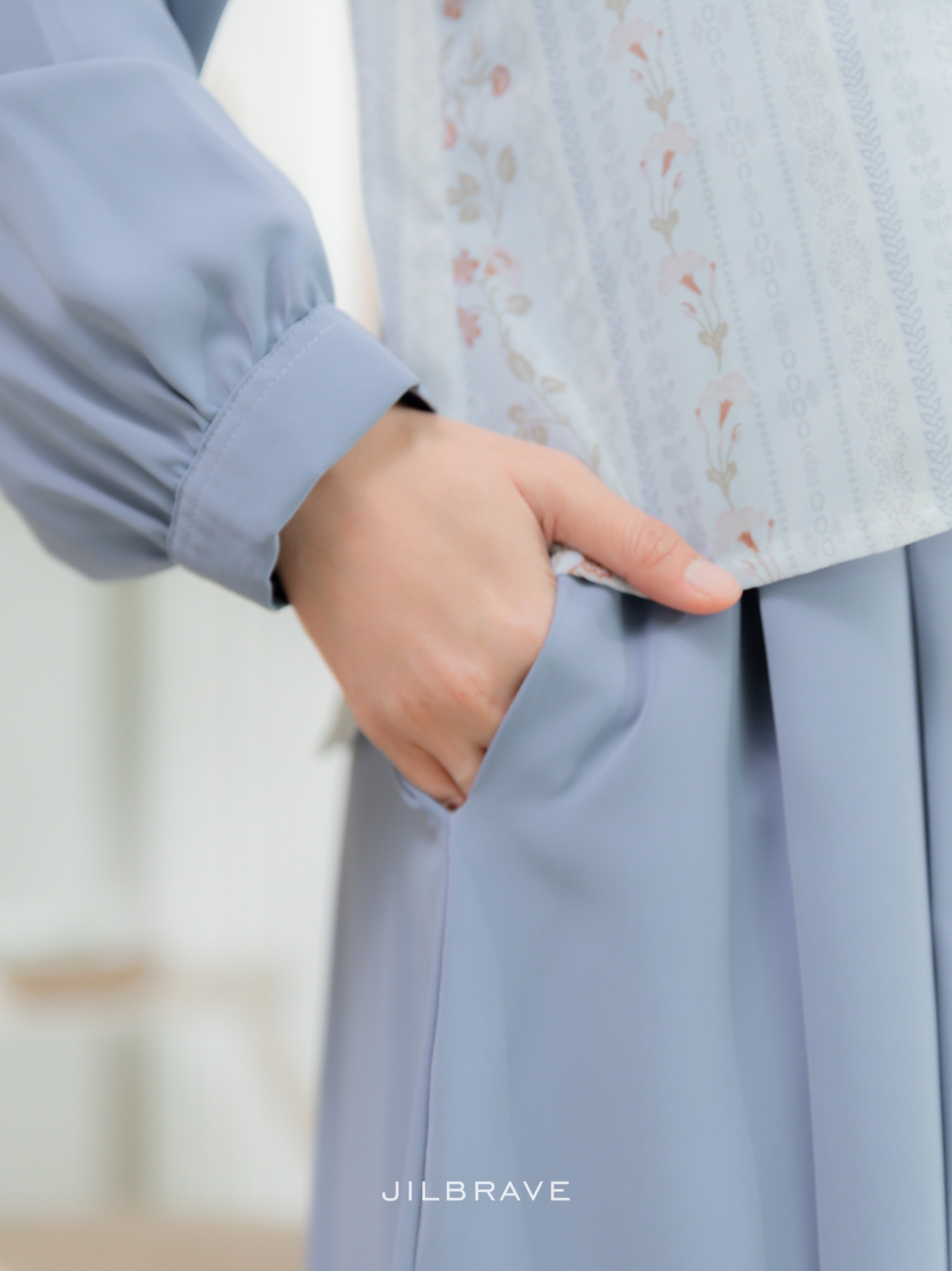 Caitlyn Dress Gamis Set Outer Feminine Anti-kusut