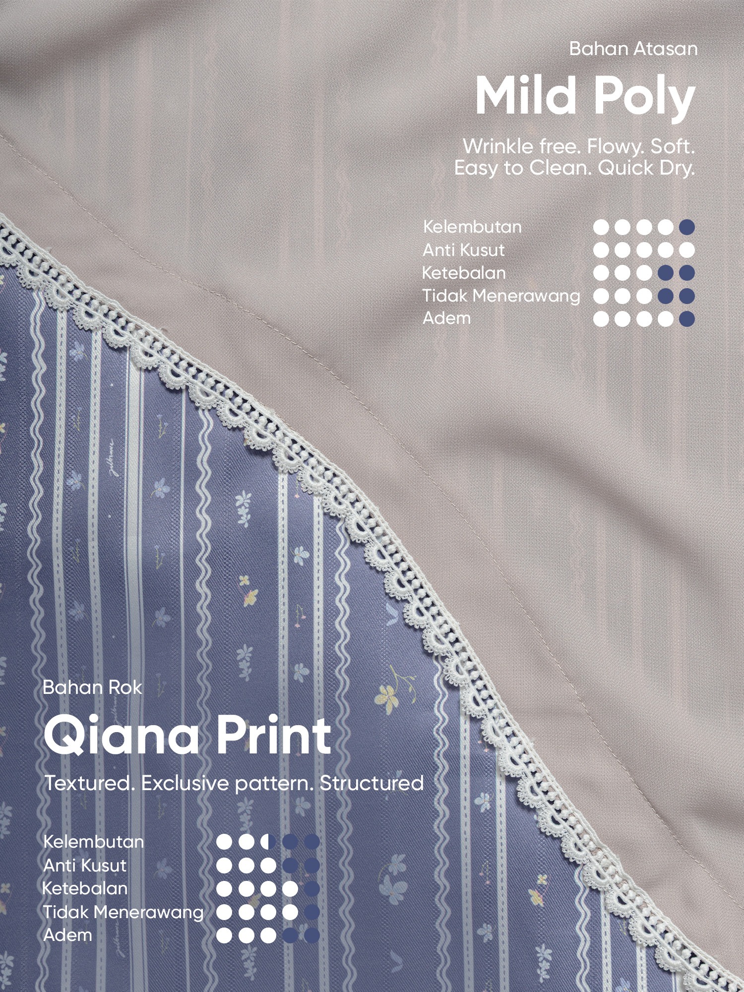 Nayara Dress Gamis Exclusive Pattern Feminine Chic