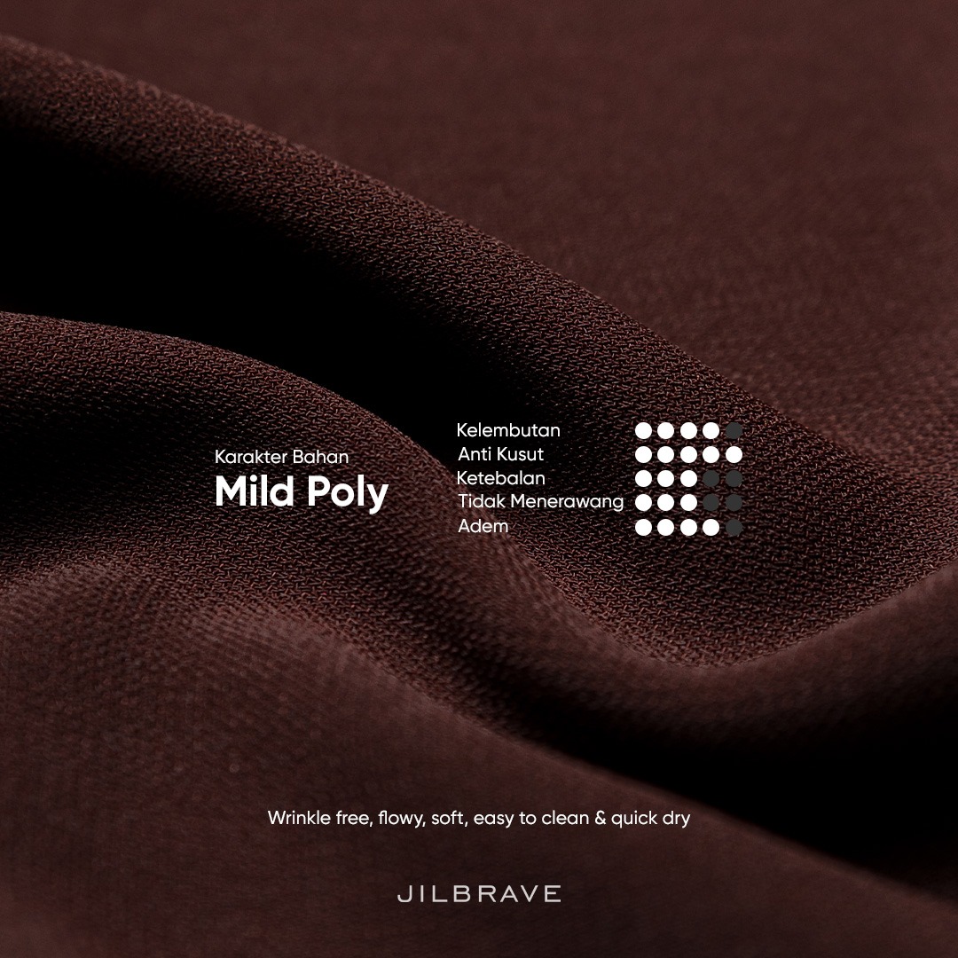JILBRAVE Zayna Dress Wanita Gamis Basic Plain Simple