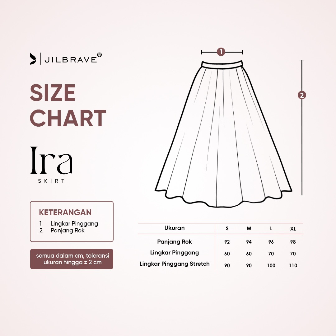 Ira Skirt Rok A-Line Knit Stripe Casual Daily Flowy